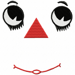 Faces Embroidery Design 6